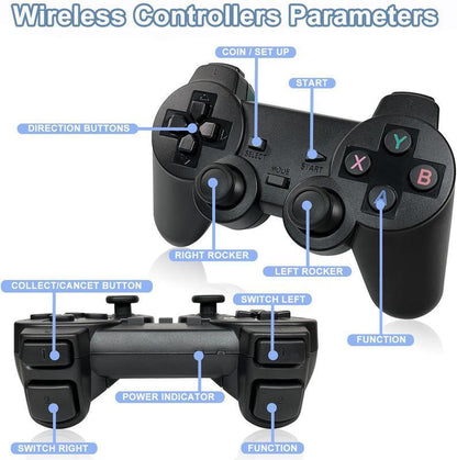 M8 Game Stick 4K UHD Retro Game，Video Game Stick Lite 4K Video Game M8 Console 64GB 2.4G Double Wireless Controller for 20000 Retro Games Kid Xmas Gift