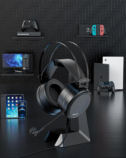 NUBWO N7 Stereo Gaming Headsets with Noise Canceling Mic for Xbox, PS5, PS4, PC, Adaptive Headband, Easy Control