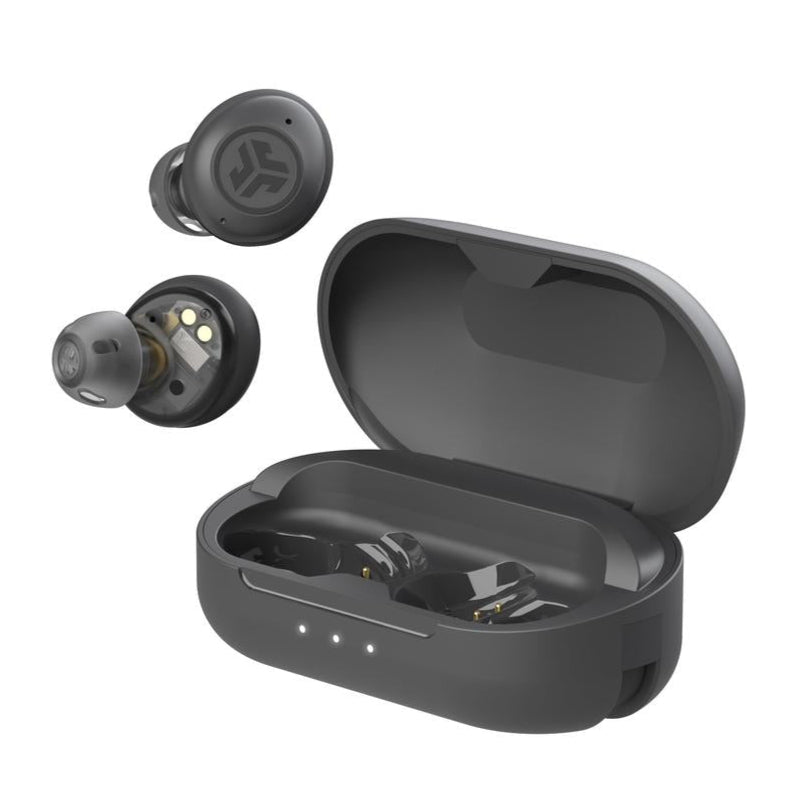 Jlab Hear OTC Hearing Aid & Wireless Earbuds, Earbud Fit, Bluetooth, Ios/Android, 4 Preset Hearing Modes, In-Ear Detect, Built-In Feedback Suppression