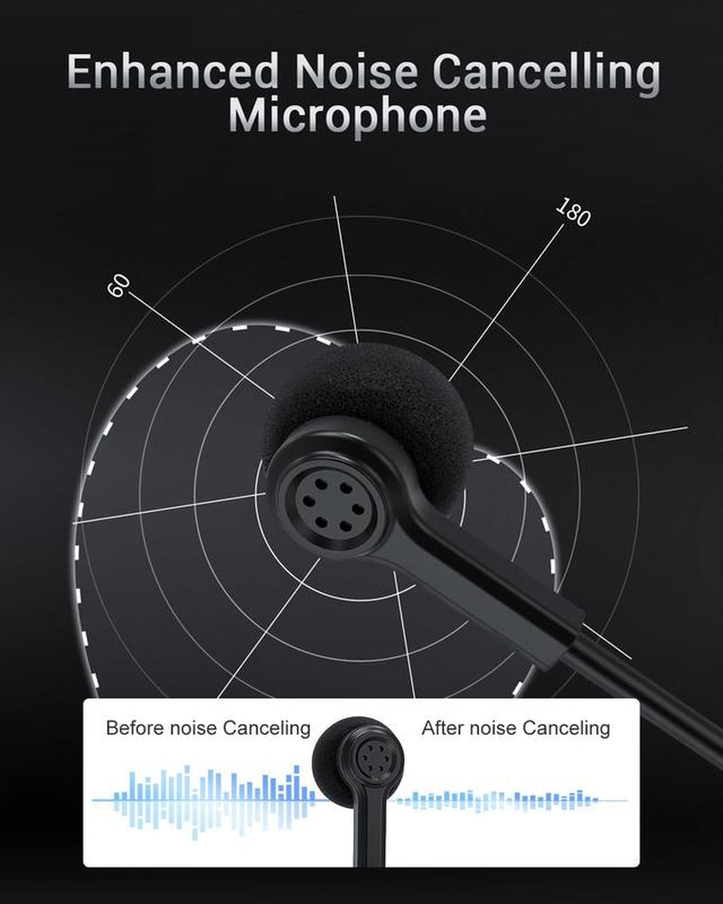 NUBWO N7 Stereo Gaming Headsets with Noise Canceling Mic for Xbox, PS5, PS4, PC, Adaptive Headband, Easy Control